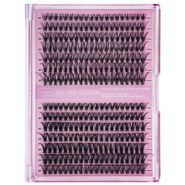 TUNOFF Lash Extension Kit DIY 280 pcs Lash Clusters 9-16mm mix 30D40D Curl Single eyelash kit.eyelash clusters (280)