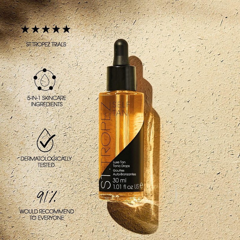 Self Tan Tonic Glow Drops by St. Tropez for Unisex