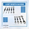 Gadgetime USA Magnetic Measuring Spoon - Dual Sided, Stainless Steel