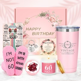 Saineron 60th Birthday Gifts for Women 60 Year Old Birthday Gifts for Women Cool 60th Birthday Gifts for 60 Year Old Woman 60th Birthday Gift Ideas Happy 60th Birthday Gifts for Women in Their 60s