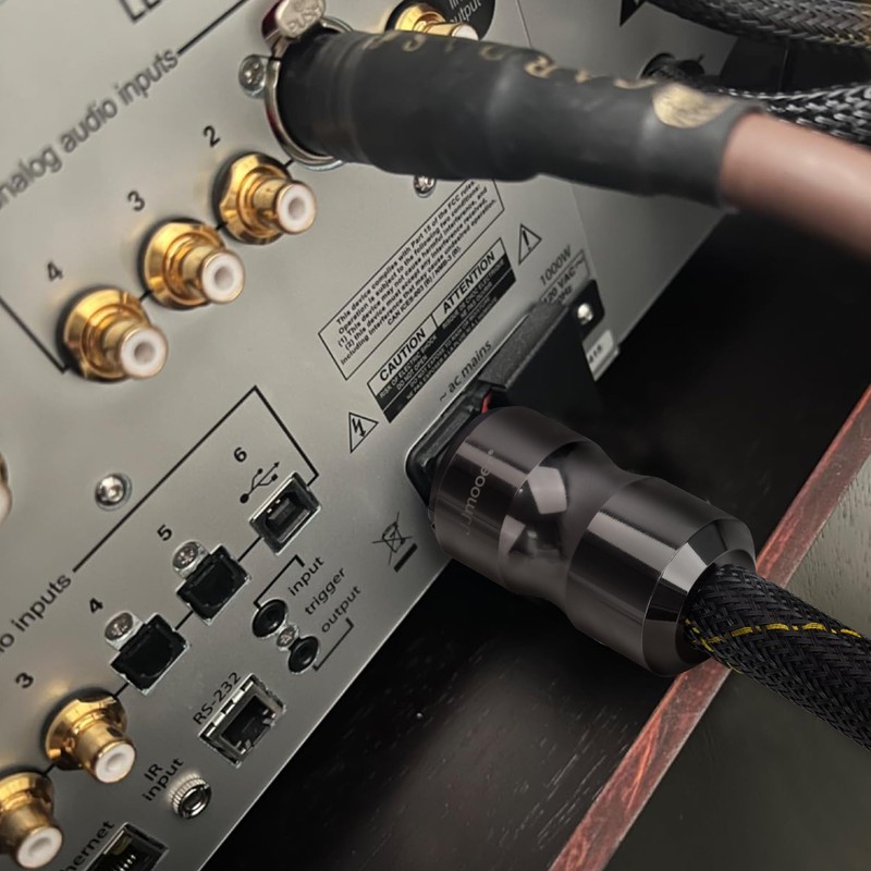JJmooer Pure Copper with Shielded HiFi Power Cable, Professional Audio