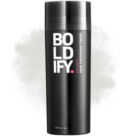 Boldify BOLDIFY Hair Fibers (56g) - Fill In Thinning and Fine Hair for an Instantly Fuller, Thicker Look - 14 Shades for Women & Men - White