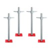 4 Pack 18“ Adjustable Leveling Jack Galvanized Solid Screw Jacks