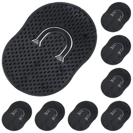 8 Pcs Portable Beard Brush and Hand Pocket Men Hair Comb, Scalp Massager Brush, Shampoo Comb, Palm Combs for Men Suitable for Home Use, Travel and Office Work (Black)