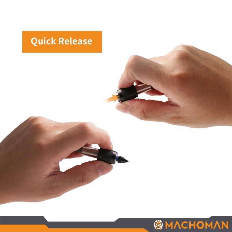 MACHOMAN 1MC061 61 Piece Screwdriver Bit Case with 60 Bits