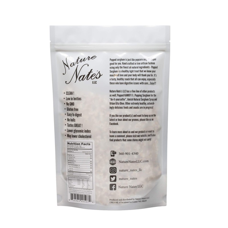 Nature Nates, Sorghum Popped Extreemly Cheezy, 5 Ounce
