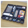 Gonice 13 Pack Black Plastic Drawer Organizer Tray, Interlocking Desk