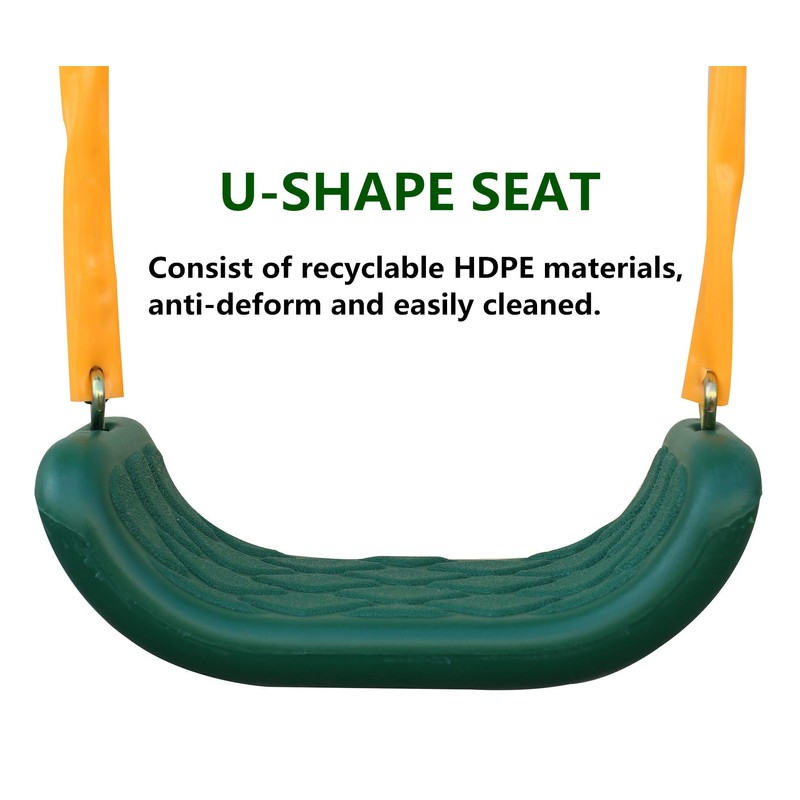 KL KLB Sport A-Frame Metal Swing Set - Outdoor Backyard