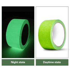 Glow in the Dark Anti Slip Tape, Non-Slip Safety Friction Tape, Waterproof Traction Tread, Outdoor Non Skid Tape, Best Grip Tape Non Slip for Swimming Pool Stairs Step Ladder, 2 in x 16.4 Ft