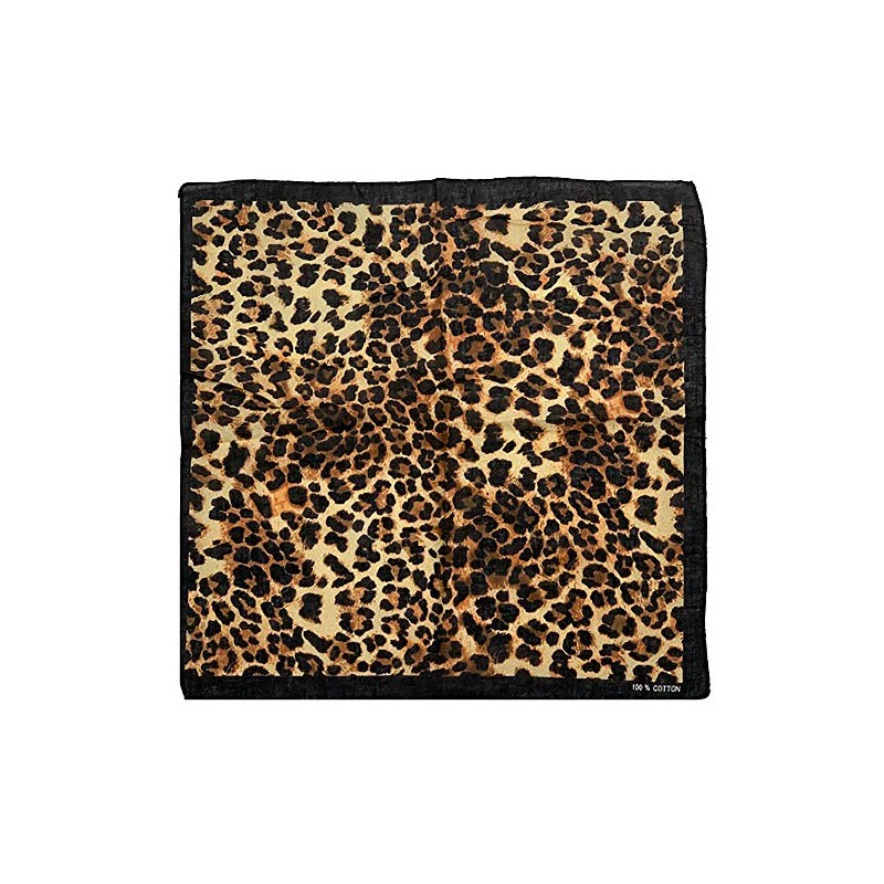 Zac's Alter Ego Animal/Leopard Print Bandana with Black Border