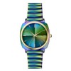 Women Watch Rainbow Watch Square Watch Metal Bracelet Watch