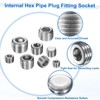 uxcell 5Pcs NPT 1/4 304 Stainless Steel Pipe Plug Fitting,