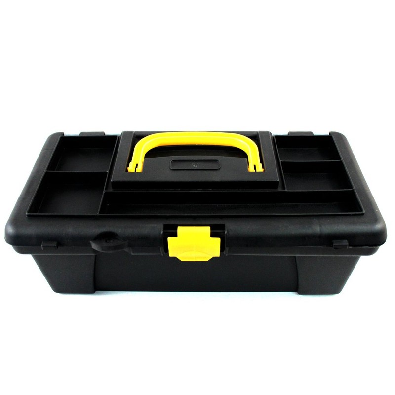 ToolTreaux Portable Plastic Dual Compartment Craft Organizers and Storage Tool