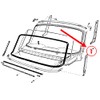 Front Pillar Post Drains Left Right Pair 1960-65 Falcon, Ranchero,