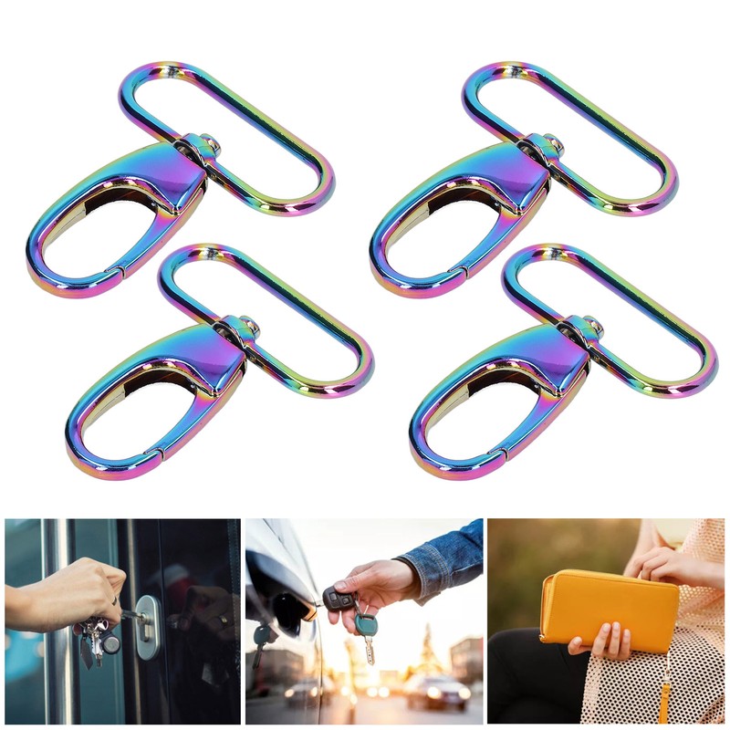 10Pcs Keychain Clasp 38mm Firm Rust Proof Bright Luster Simple