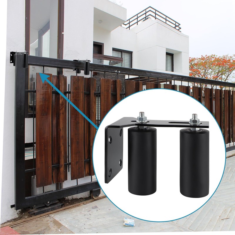 Skelang Slide Gate Guide Roller, 6" UHMW Hard Nylon Guider