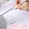 4-Pack Triangular Transparent Plastic Ruler Set - 200mm Small Metric