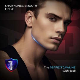 Trimfinity Edge Shave – Dual-Action Mini Electric Razor for Men | Travel-Friendly, Skin-Safe, Waterproof (IPX7), 60-Min Runtime, 7000 RPM Motor for Smooth & Precise Shaving