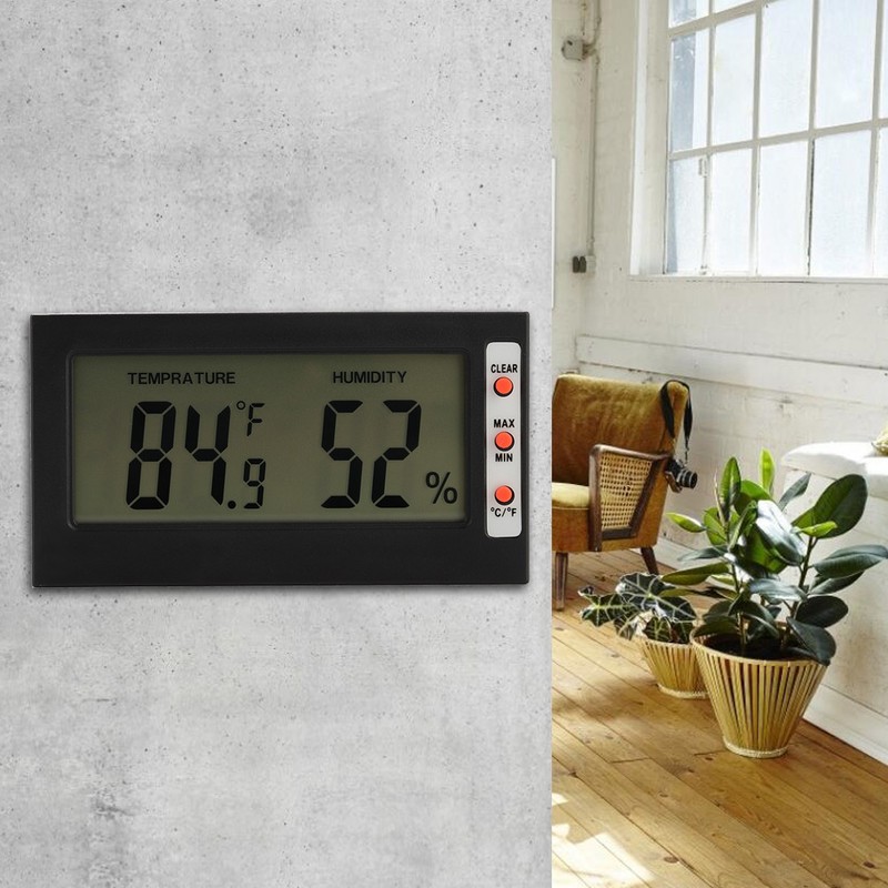 Digital Hygrometer Indoor Thermometer Humidity Monitor Gauge 2-in-1 Monitor