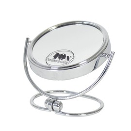 Kela Standspiegel, Franca, 1-/10-fach Vergrößerung, Ø 9 cm, Metall, 20640