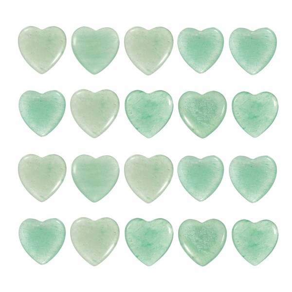 PATIKIL PATIKIL Heart Crystals Stone, 20 Pcs Natural Crystal Polished