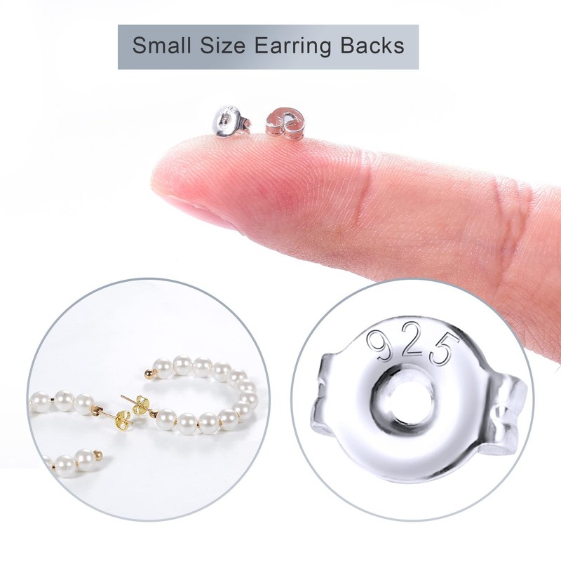 28Pcs Earring Backs for Studs, 14 Pairs Screw on Ear