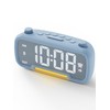 Radio Alarm Clock Besides with Bluetooth Speaker and Night Light,