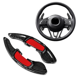 T-carbon Large Paddle Shifter Extensions Fits Mazda 6 CX-3 CX-5 CX-9 MX-5 2019;Real Carbon Fiber Steering Wheel Paddles Shifter Fits Mazda 3 Axela Atenza 2014-2018 Gear Shift Trim Accessories Black