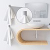 Performore Adhesive Wall Hooks 4-Pack – Heavy-Duty 304 Stainless Steel,