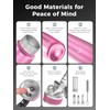 Whipped Cream Dispenser,Aluminum Cream Whipper 500mL/1 Pint,3 Decorating Nozzles,1 Brush,