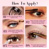 ALLOVE Eyelash Clusters Individual Eyelashes D Curls 14mm 84 Pieces