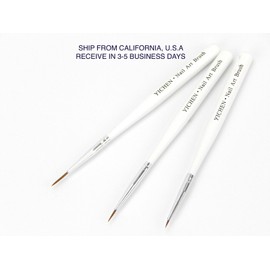 Beauty Headquarters 3 X LINE SCANNING PEN DRAWING PAINTING PEN DESIGN BRUSH ACRYLIC NAIL ART