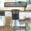 CAFE BREW COLLECTION Pour Over Coffee Maker with Permanent Filter,