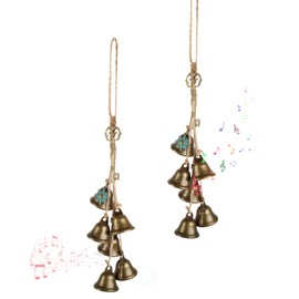 2-Piece Witch Bells for Door,Bells for Door Knob,Decorative Bells
