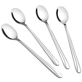Anbers 12 Pieces Long Handle Spoon, Stainless Ice Tea Spoon