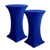 HolidayIdeas Cocktail Table Covers, 2 Pack - Fitted Stretch Spandex