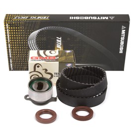 Domestic Gaskets DG-0664441664 Timing Belt Kit Compatible With/Replacement For 88-95 Honda Civic CRX 1.5L SOHC D15B2 D15B7