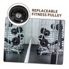 Totority Cable Pulley Wheel Fitness Accessory Black Pulley Wheel for