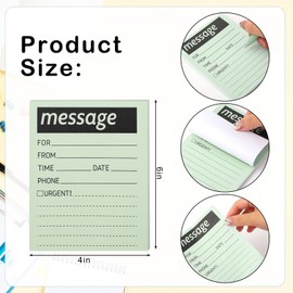 JarThenaAMCS 6 Pack 50 Sheets Sticky Notes 4 x 6 Inch Phone Message Pads Pastel Colored Lined Notepads Self Adhesive Post Memos for Home Office Supplies