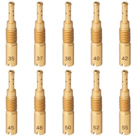 Jetsetmoto Pilot Jet Keihin for Ape APE 10 sizes (28X5) Ape50/Ape100/XR50 Motard etc. For motorcycles #35#37#38#40#42#45#48#50#52#55 Slow Jet Carburetor Setting tmr vm use
