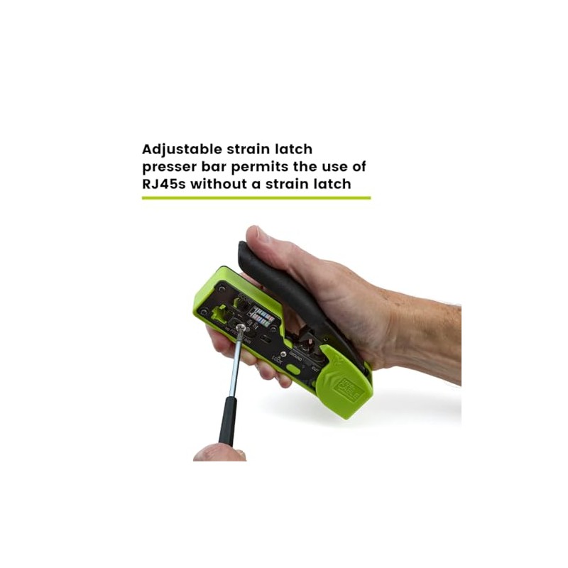 trueCABLE Crimp Tool for Pass Through RJ45 All-in-One Ethernet Tool: