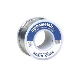 SOLDER 40/60ROSIN 8OZ by ALPHA METALS MfrPartNo 21406