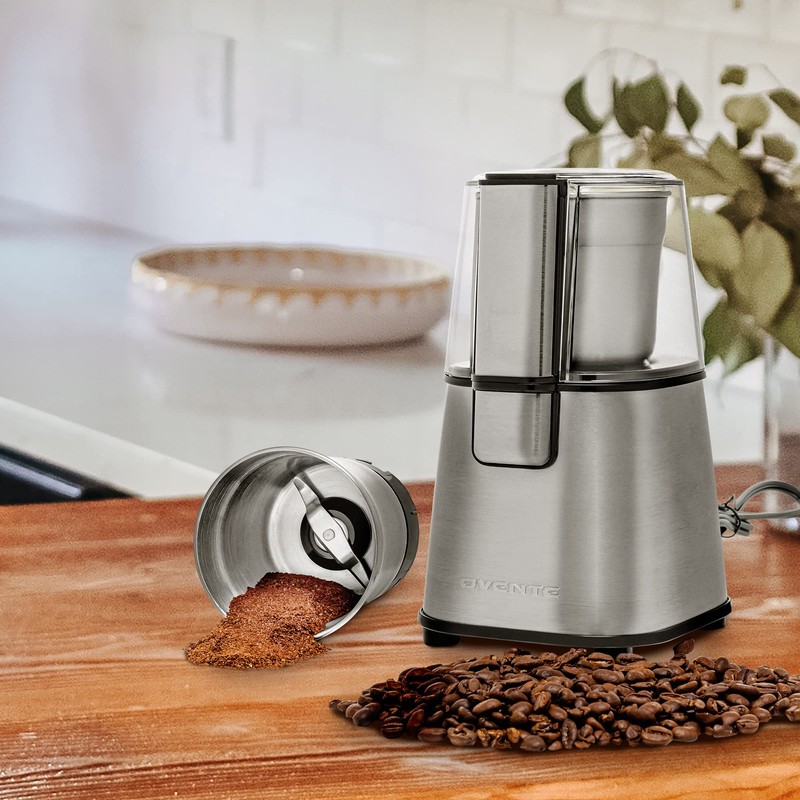 OVENTE Electric Coffee Grinder, 200W Powerful Coffee Bean & Spice