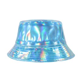 JJDreams Glitter Cap Metallic Hip Hop Hat Colour Changing Hat Headwear for Fancy Dress Costumes, Carnival, Theme Party and Festivals, B6.Blue