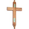 Holy Land Market Hanging Olive Wood Guardian Cross for Family