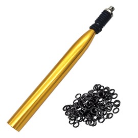 Wacky Rigging Tool, Fishing Bait Rigs, Wacky Rig Ring Tool with 70PCS Worm O-Rings, Wacky Worm Kit for Senko Neko Finesse Stick Soft Baits