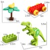 Dinosaur Building Blocks Toys,Jurassic Theme Building Blocks,with A Counting Train,A