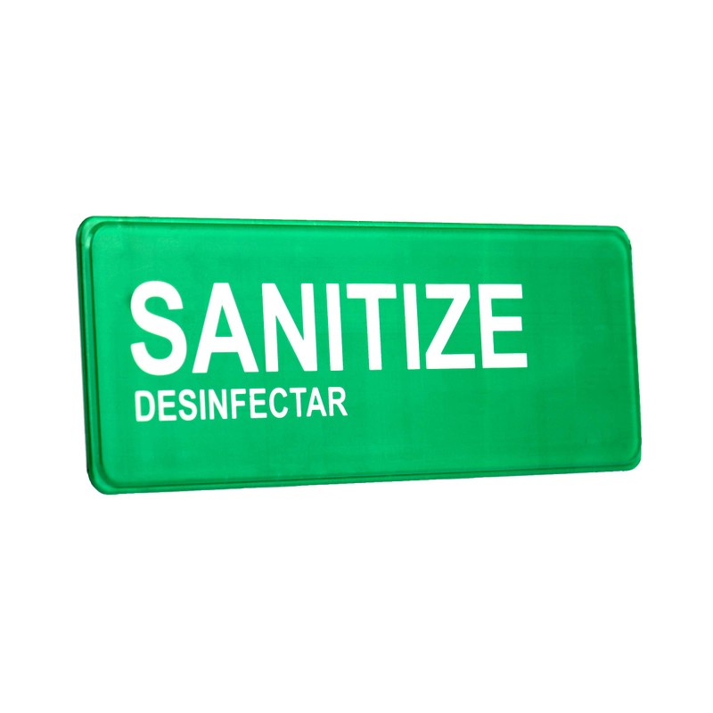Alpine Industries Wash, Rinse, Sanitize Signage - 3 Compartment Commercial