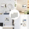GOWTX 2Pcs Wall Hanging Storage Bag, Linen Fabric Hanging Storage,