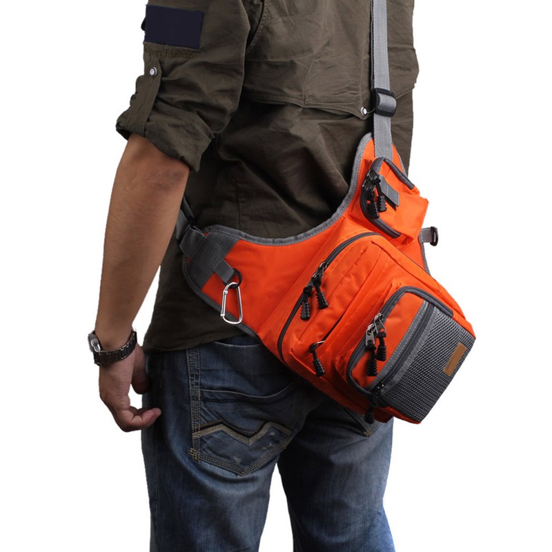 32*39*12CM iLure Fishing Bag Multi-Purpose Waterproof Canvas Fishing Reel Lure